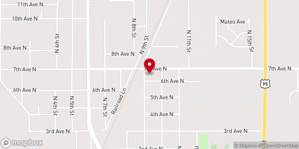 Map showing location of The Marshall Company