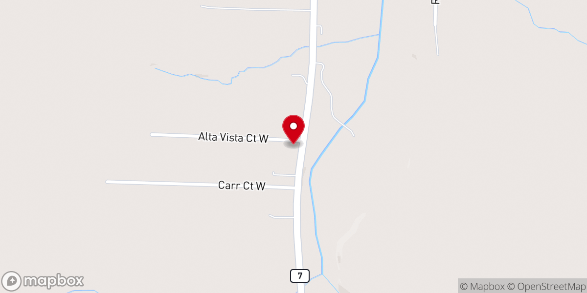 Map showing location of Cornerstone Mennonite Church