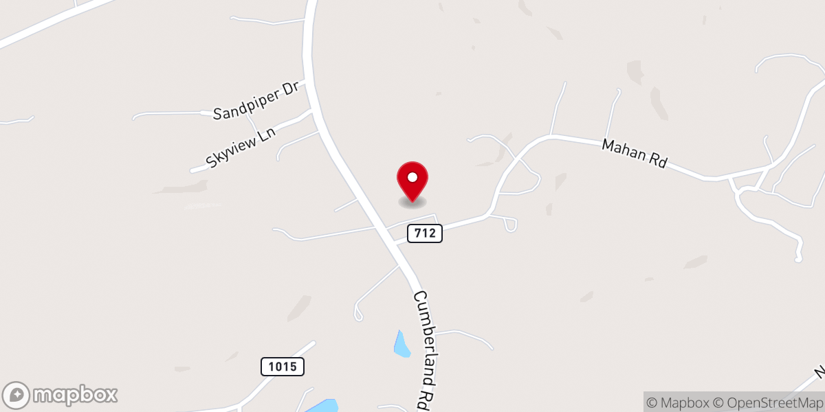 Map showing location of New Life Church | Farmville, VA