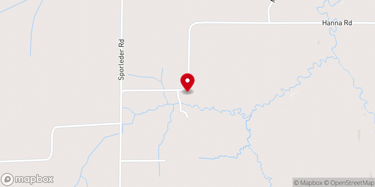 Map showing location of Meacham Church