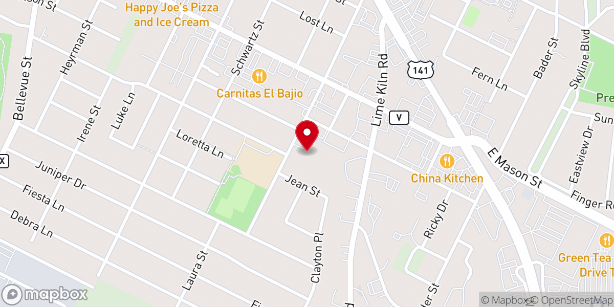 Map showing location of Central Church