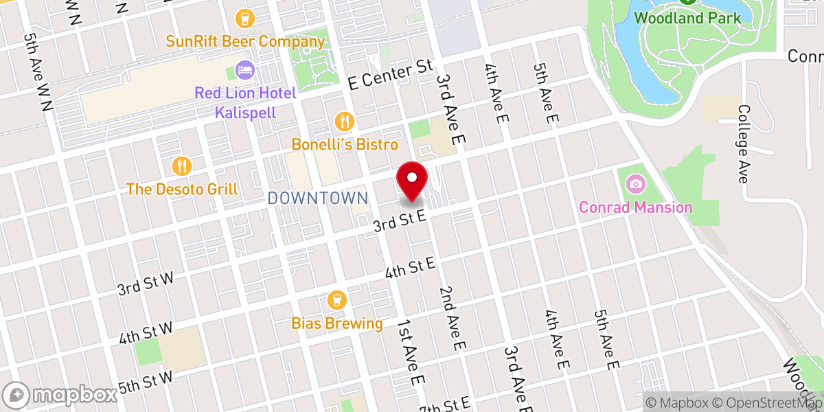 Map showing location of Central Christian Church