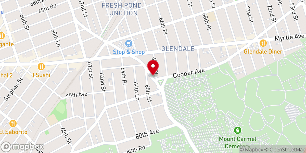 Map showing location of Serbian Association of NY