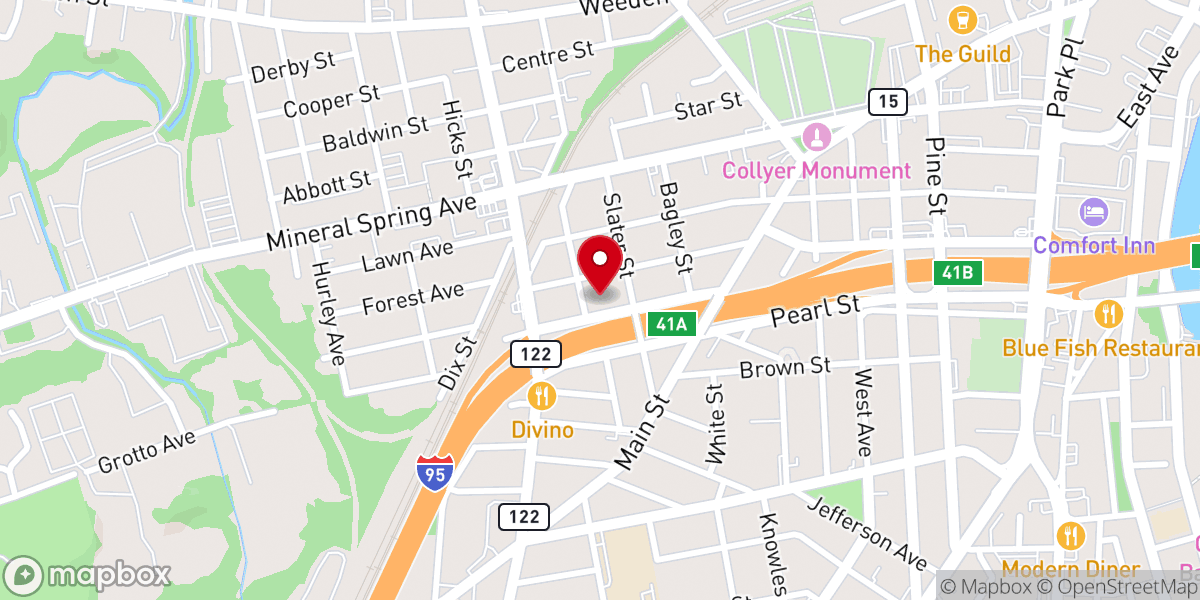 Map showing location of Saint Marys Church of the Immaculate Conception
