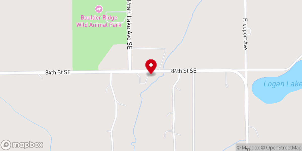 Map showing location of Calvary Grace Brethren Church