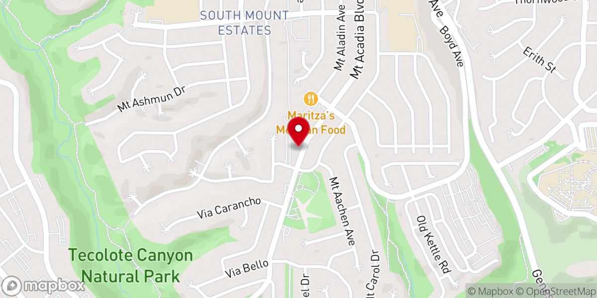 Map showing location of Grace Reformed Bible Church San Diego