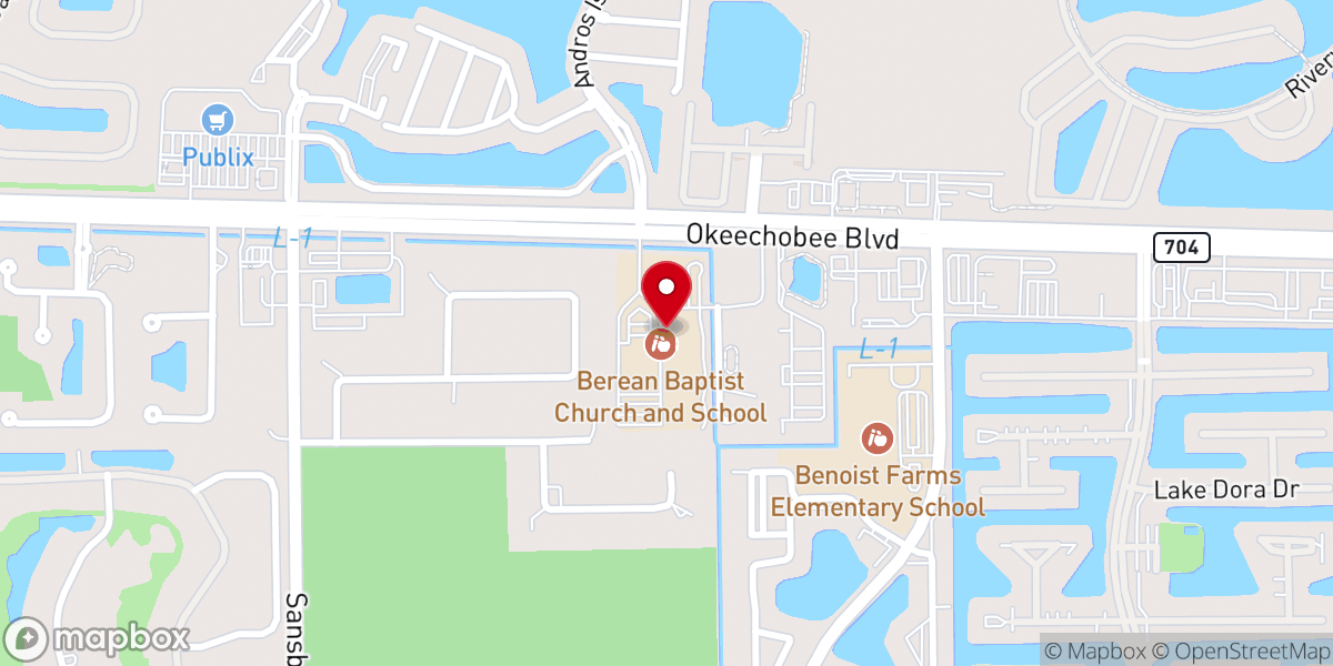 Map showing location of Recovery Church Grace