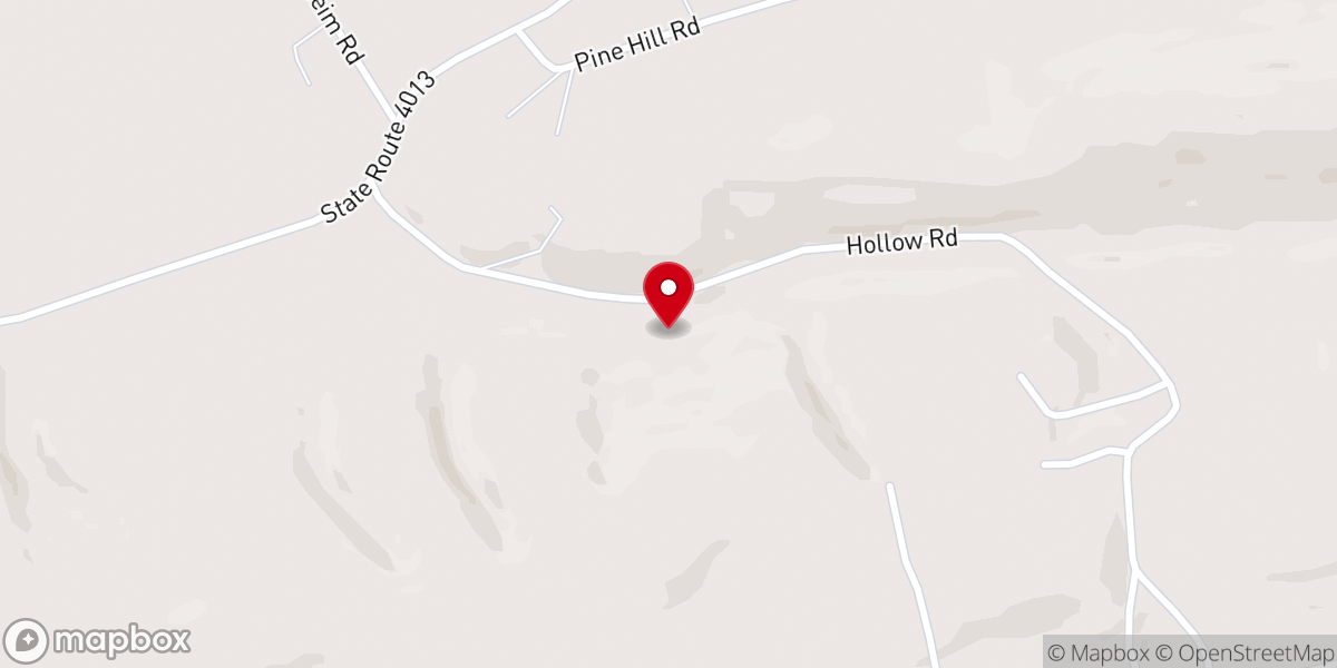 Map showing location of Zion Stone Church