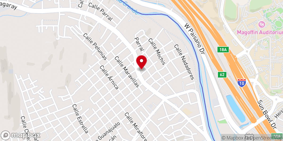 Map showing location of Parroquia San Marcos Evangelista
