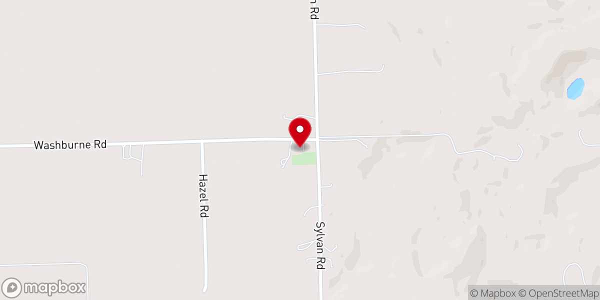 Map showing location of North Sharon Church