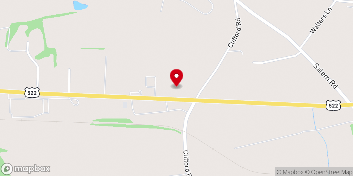Map showing location of Living Waters House of Prayer