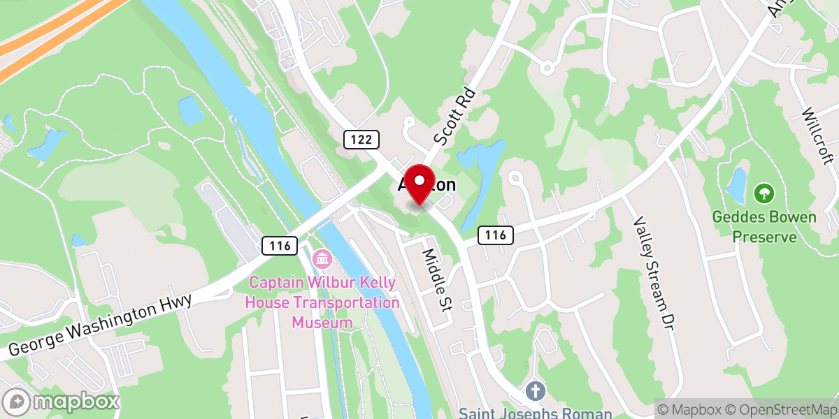 Map showing location of Pawtucket Cape Verdean Seventh-day Adventist Church