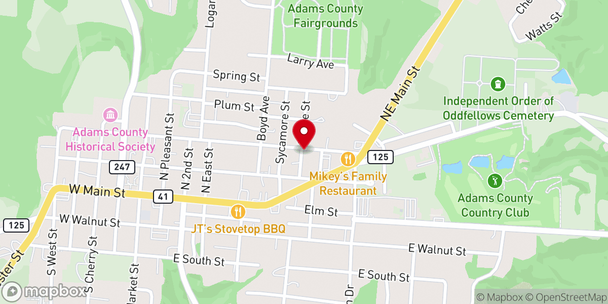Map showing location of St. Vincent de Paul Society