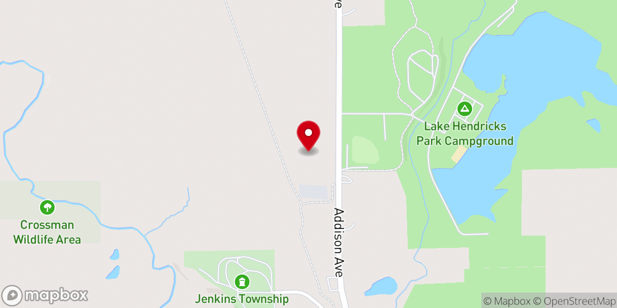 Map showing location of Iowa Holiness Association