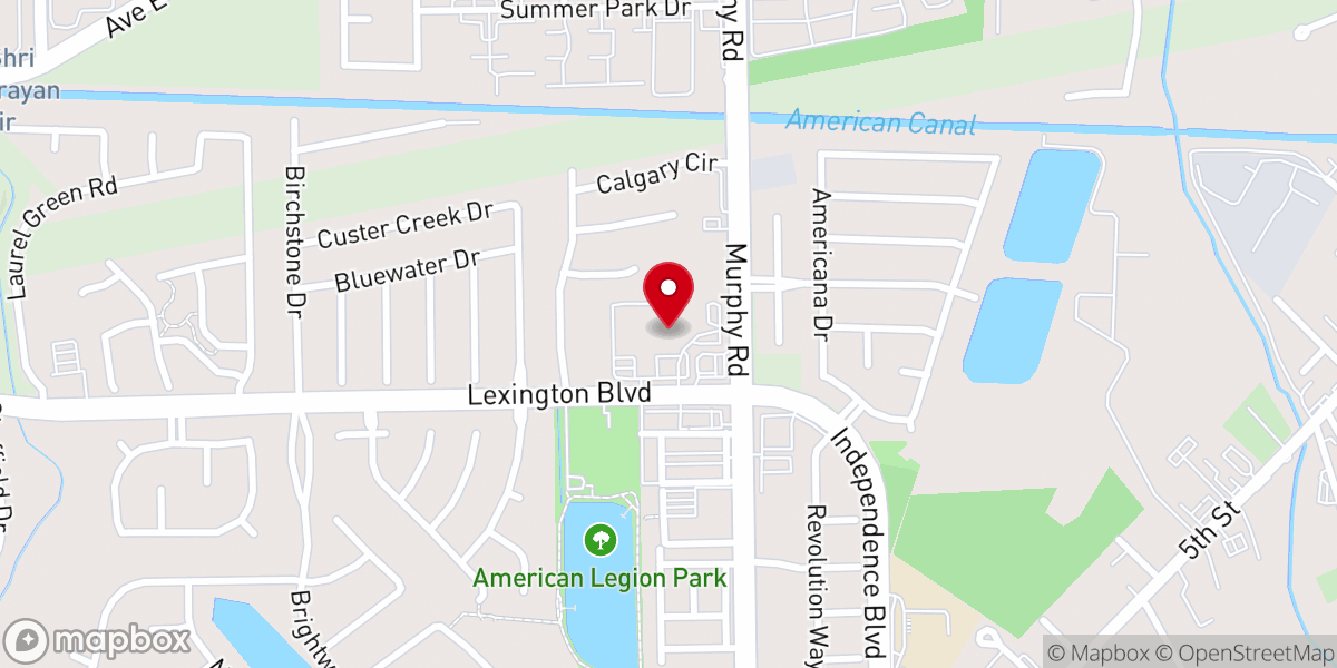 Map showing location of First United Methodist Church - Missouri City