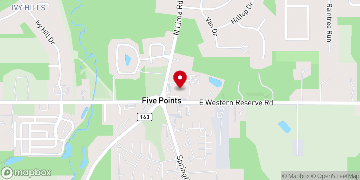 Map showing location of New Life Church