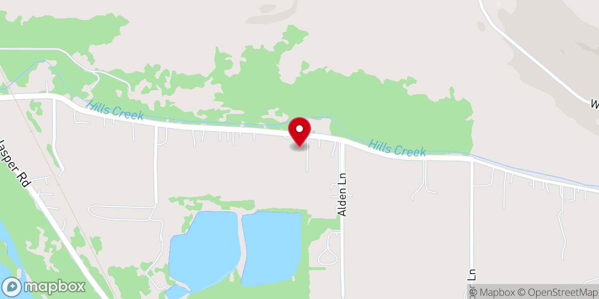 Map showing location of Jasper Assembly of God Church