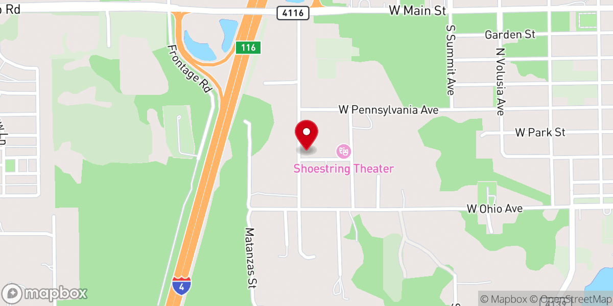 Map showing location of Church of God In Christ