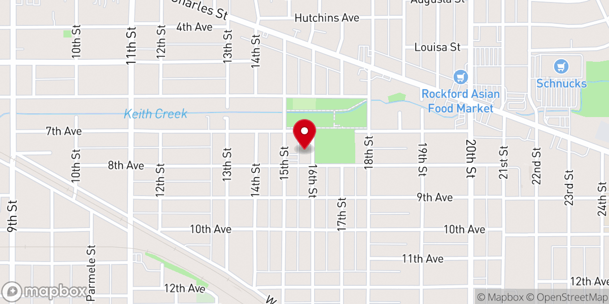 Map showing location of Redeemer Lutheran Church