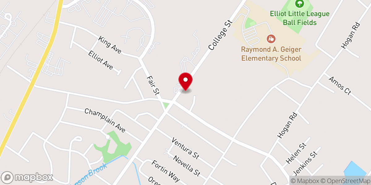 Map showing location of Unity Bible Church