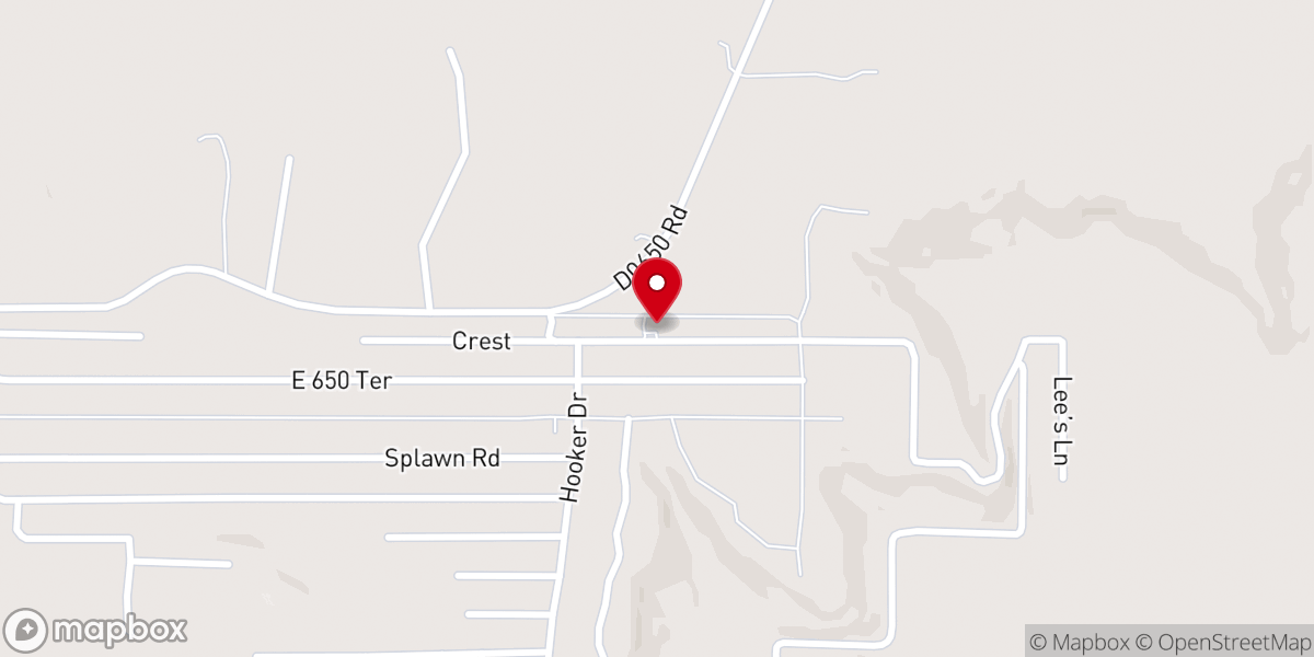 Map showing location of Lake Crest House of Prayer