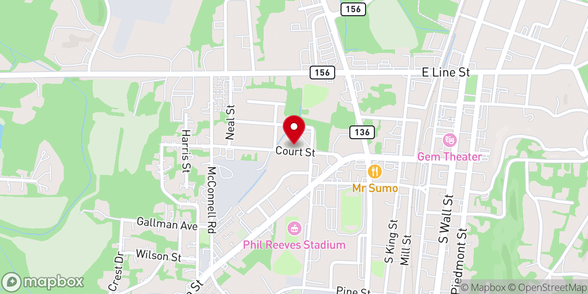 Map showing location of Gospel Lighthouse Church