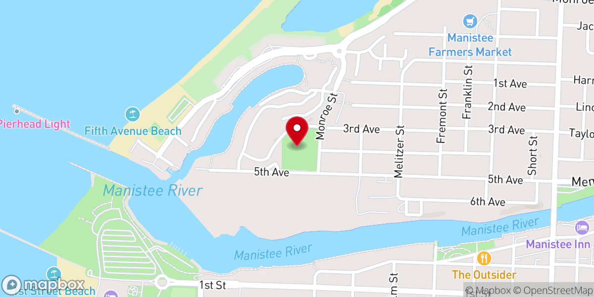 Map showing location of Red Szymarek Park