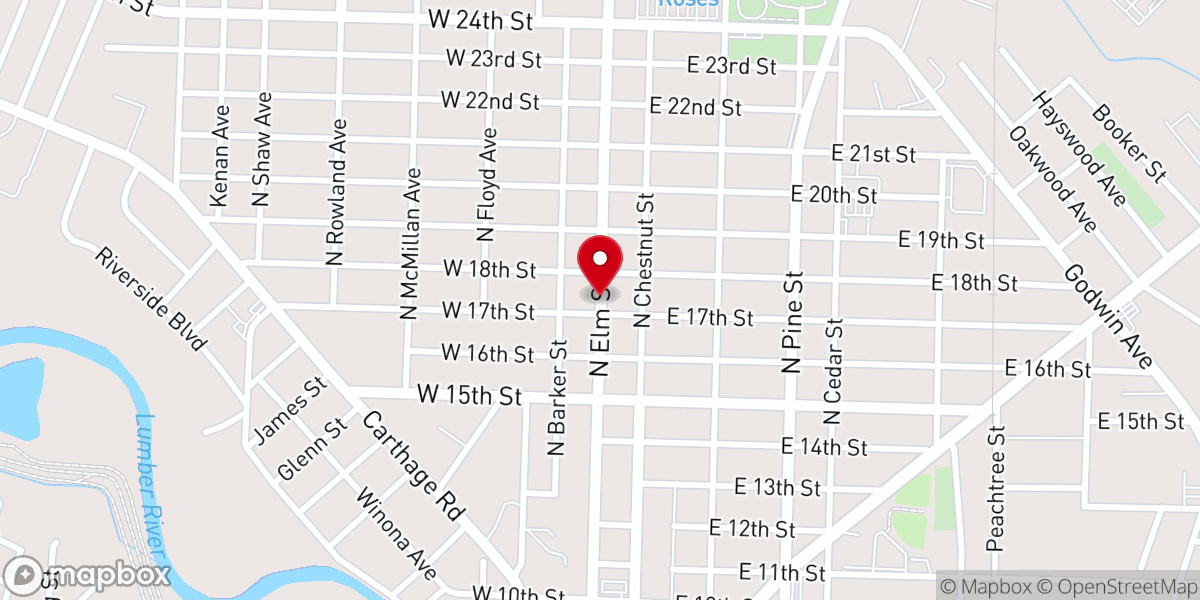 Map showing location of Escape the Night Ministries