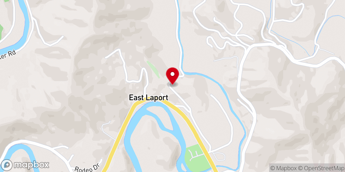 Map showing location of East LaPorte's Grace Community Church
