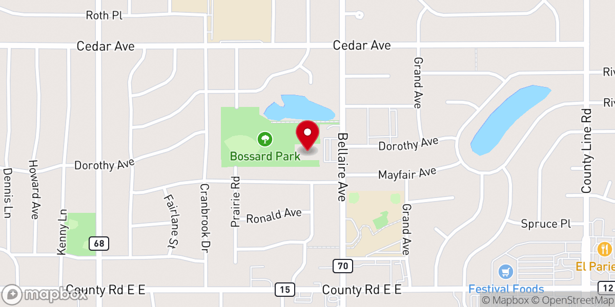 Map showing location of Parkview United Church of Christ