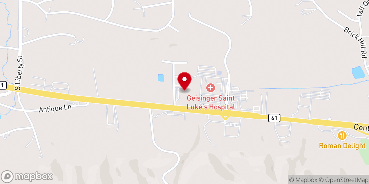 Map showing location of Lighthouse Church