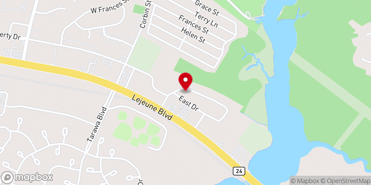 Map showing location of Midville Baptist Church