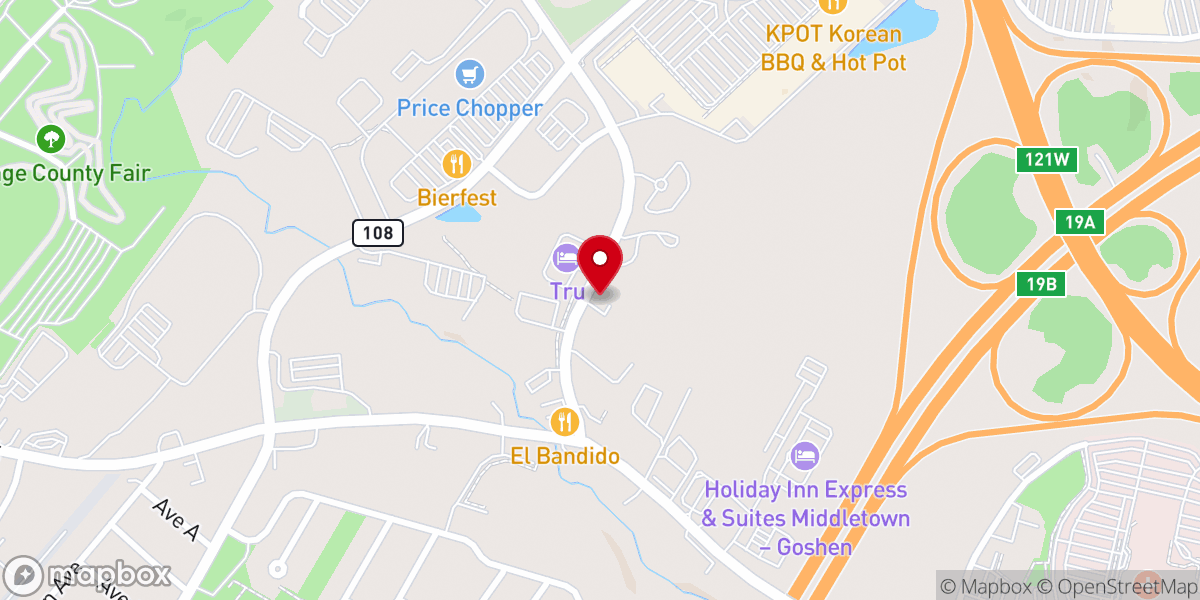 Map showing location of Faith Temple Family Church