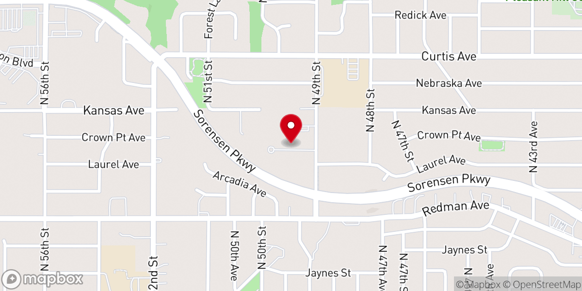 Map showing location of Karen Christian Revival Church