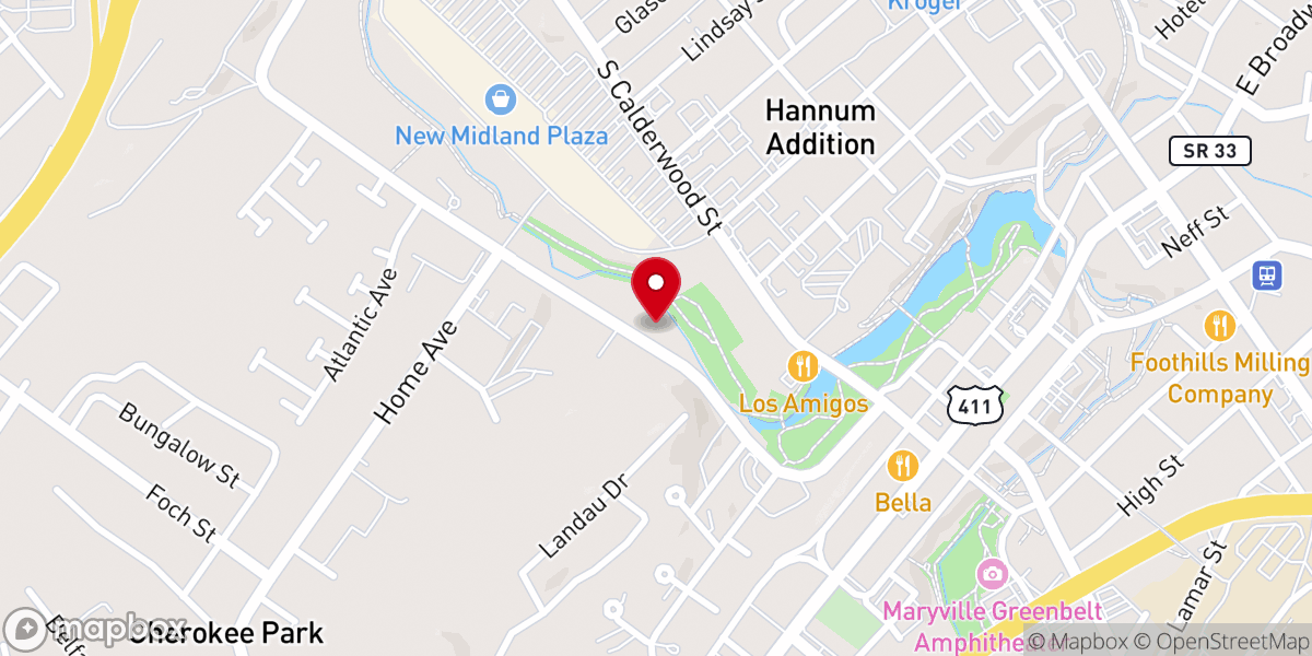 Map showing location of Lamplight Full Gospel Church