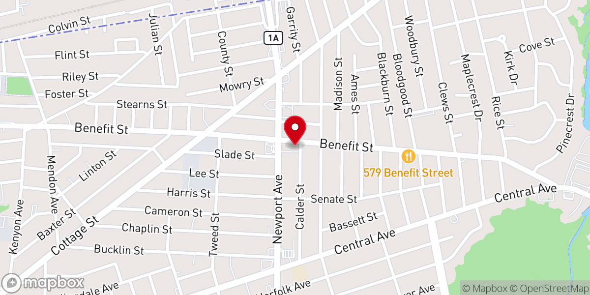 Map showing location of Power of God Church