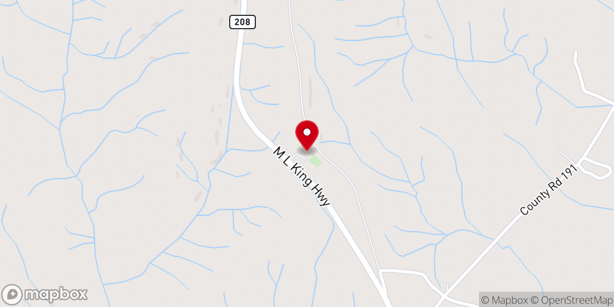 Map showing location of First Baptist Church Union