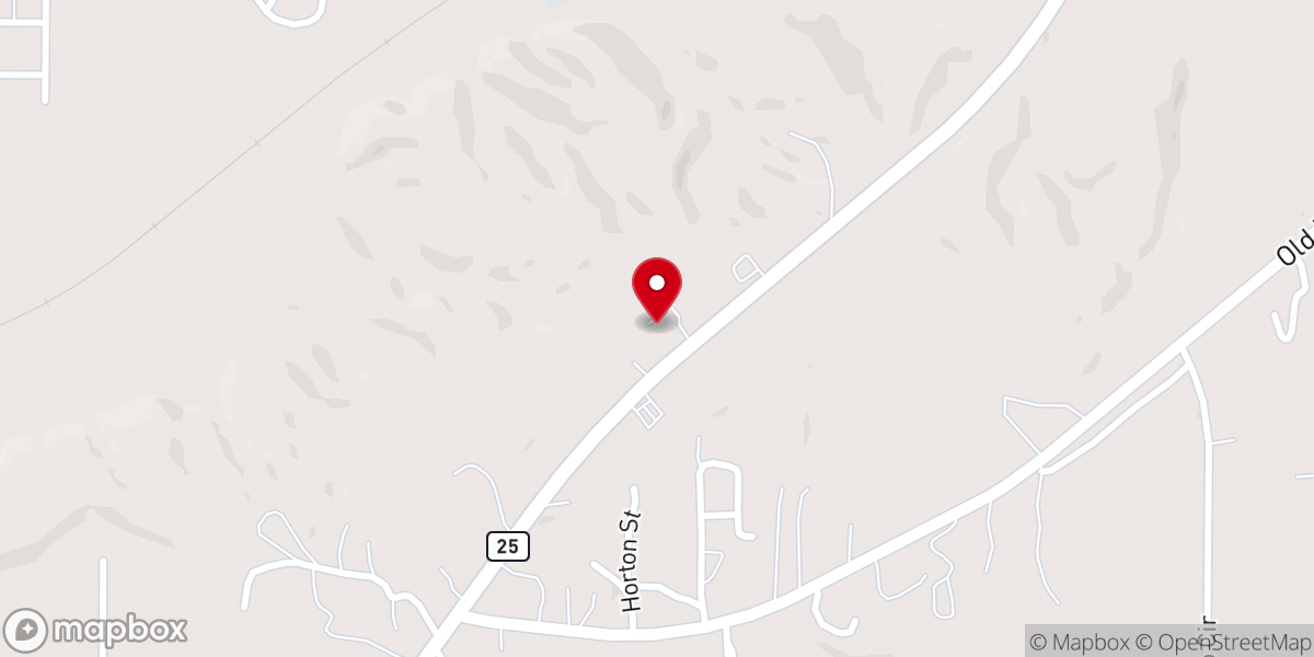 Map showing location of Columbiana Church of Christ