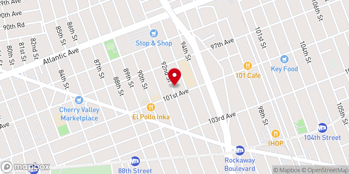 Map showing location of New Life Apostolic Church
