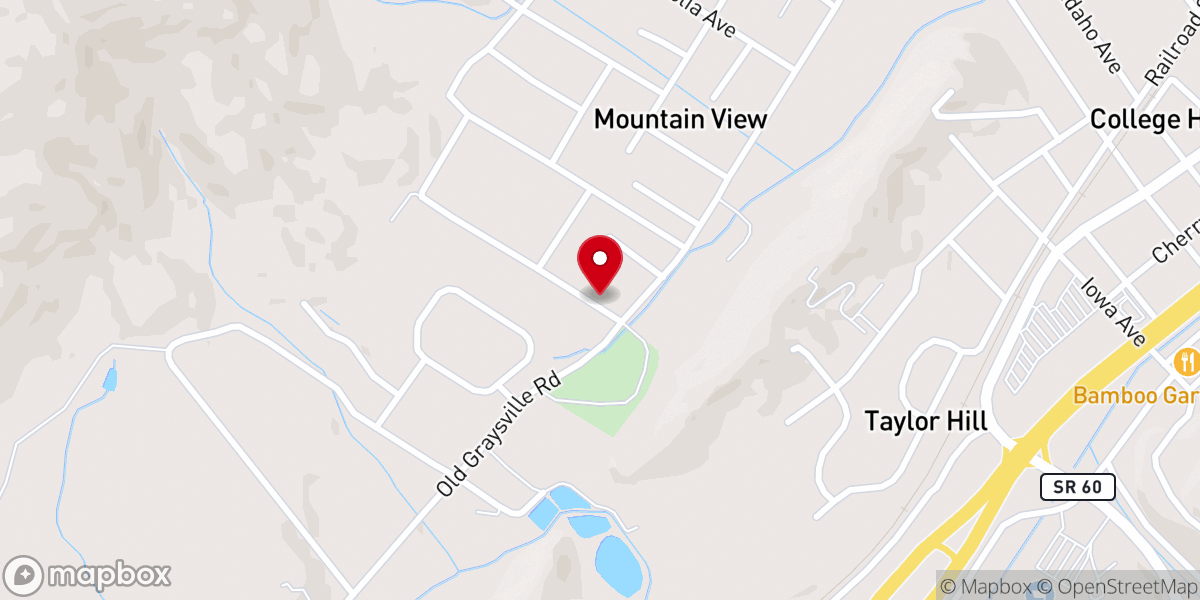 Map showing location of Iglesia de Dios Bethel