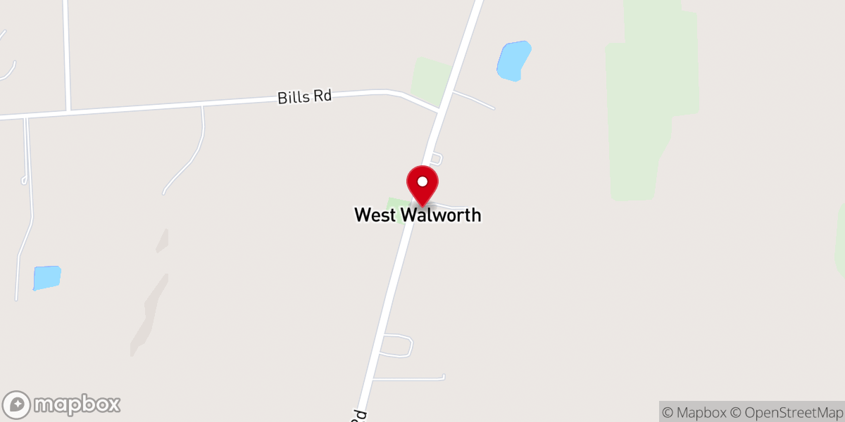 Map showing location of West Walworth Zion United