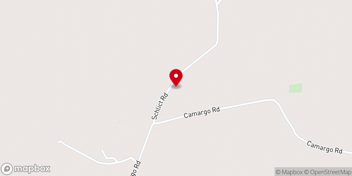 Map showing location of Blackwood Grove MB Church