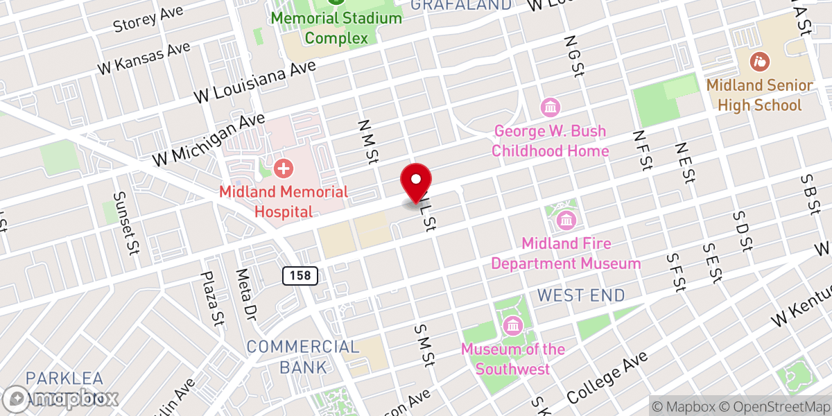 Map showing location of St. Ann's Catholic Church