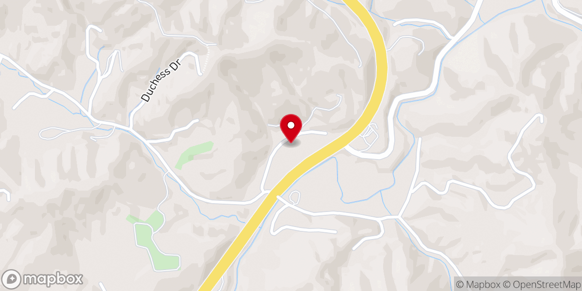 Map showing location of Woodland Church of Christ