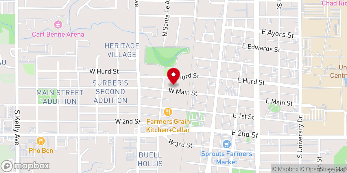 Map showing location of Redemption Church