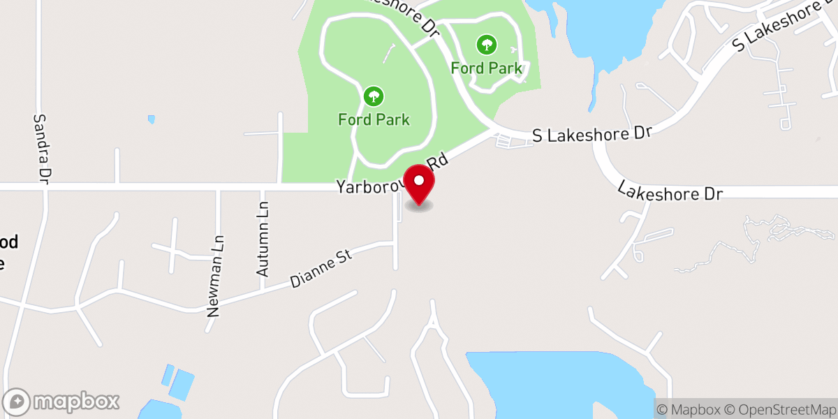 Map showing location of Ford Park Baptist Church