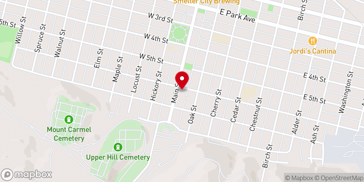 Map showing location of St Mark Episcopal Church