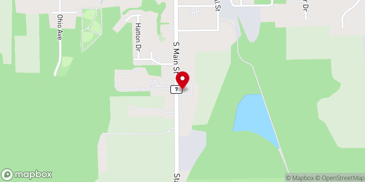 Map showing location of Our Lady of Victory Church