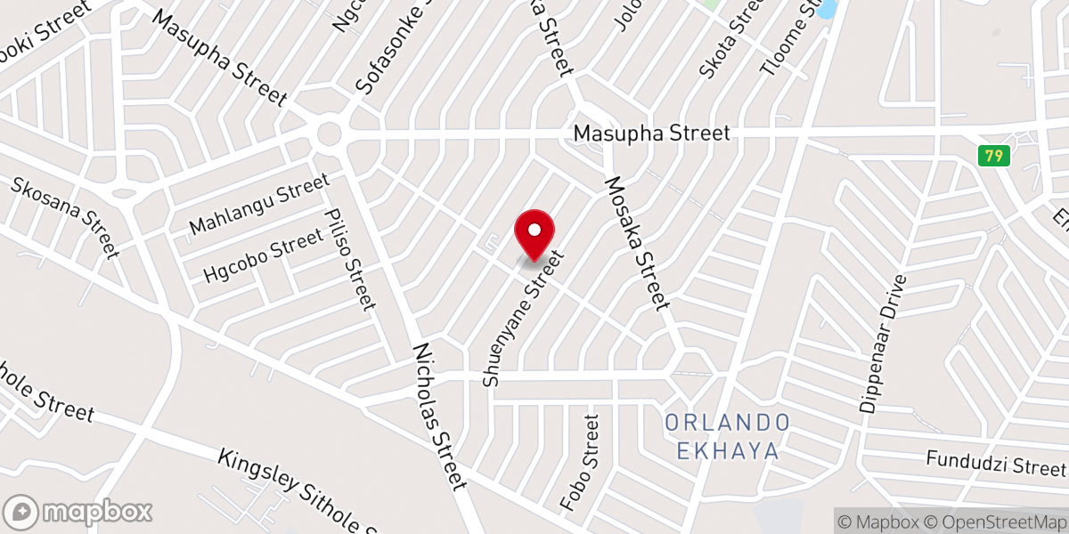 Map showing location of Christ the King Catholic Church O/East