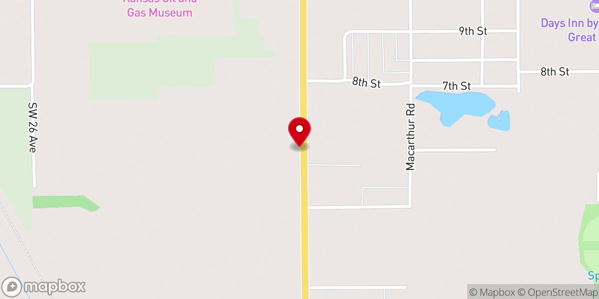 Map showing location of Encounter Church